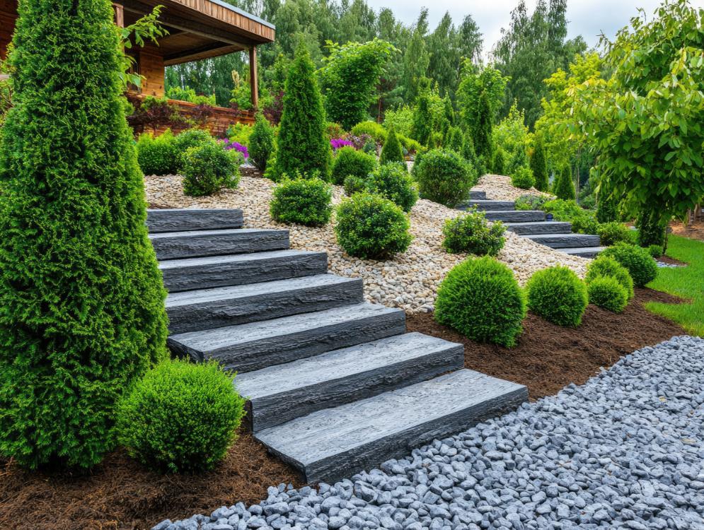 Travaux d’aménagement paysager réalisés par Jorajuria Paysages